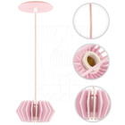 Luminária Pendente Hexagon P Madeira E27 Decoração Moderno Ro