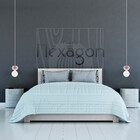 Luminária Pendente Hexagon P Madeira E27 Decoração Moderno Ro