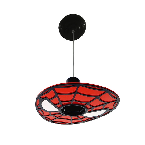 Luminária Pendente Homem Aranha Herói Infantil Criança Teto