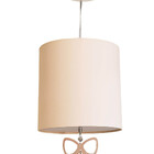 Luminária Pendente Infantil Laço Crú 25x25 1e27