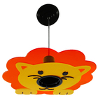 Luminária Pendente Infantil Leão Safari Bicho Zoo Animal Kid