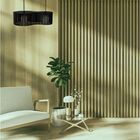 Luminária Pendente Infinita Modelo Ripado - Preta