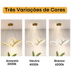 Luminária Pendente Infinity De Led 45w Dourado