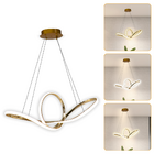 Luminária Pendente Infinity De Led 45w Dourado