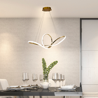 Luminária Pendente Infinity De Led 45w Dourado