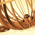 Luminária Pendente Isar Caramelo Em Madeira - Soq: E27 / Tam: