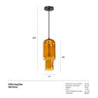 Luminária Pendente Jeremy Pyles - Turrent - Ambar