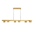 Luminária Pendente Latão 6xled 5w Doppio Latão