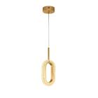 Luminaria Pendente Led 3w Sparkle Moderna Decorativa Dourada