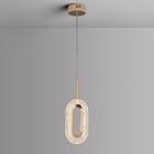 Luminaria Pendente Led 3w Sparkle Moderna Decorativa Dourada