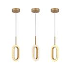 Luminaria Pendente Led 3w Sparkle Moderna Decorativa Dourada