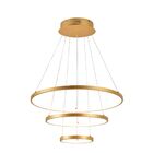 Luminária Pendente Led 75w 3000k Ø20x40x60cm Dourado Sindora