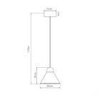 Luminária Pendente Led Cone Branco