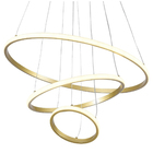 Luminaria Pendente Lustre 3 Em 1 Perfil Aneis Led Infinito Re