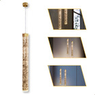 Luminária Pendente Lustre Bolhas De Cristal Cilíndrico Luxo