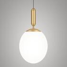 Luminária Pendente Lustre Dourado Globo 30cm Mesa Sala E27