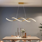 Luminária Pendente Lustre Led 3 Em 1 Dna Dourado Moderno Luxu