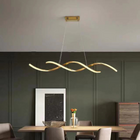 Luminária Pendente Lustre Led 3 Em 1 Dna Dourado Moderno Luxu
