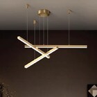 Luminária Pendente Lustre Led Sala 3 Barras Palito Mg122 - 11