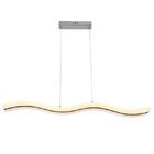 Luminaria Pendente Lustre Led Sala Curve 1 Barra  Mg126  - 11