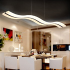 Luminaria Pendente Lustre Led Sala Curve 1 Barra  Mg126  - 11