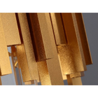 Luminária Pendente Lustre Luxuoso Dourado E Cristais Vana Sin