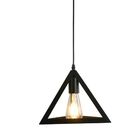 Luminária Pendente Lustre Triangulo Geometrico 3d Retro Vinta