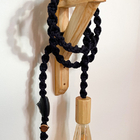 Luminária Pendente Macrame Preto