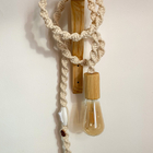 Luminária Pendente Macrame Preto