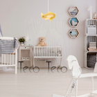 Luminária Pendente Madeira Avião Teco Teco Infantil E27 Amare