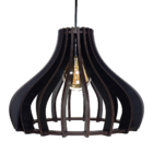 Luminária Pendente Madeira Bivolt E27 Sala Ilha Cozinha Balcã