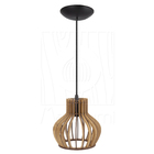 Luminária Pendente Madeira Circus 15cm Soquete E27 Rústico
