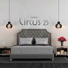 Luminária Pendente Madeira Circus 25cm Soquete E27 Sala Preto