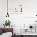 Luminária Pendente Madeira Koni Escritório E27 5 Unidades Pre