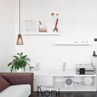 Luminária Pendente Madeira Koni Escritório Sala Soquete E27 R