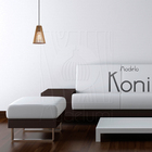 Luminária Pendente Madeira Koni Escritório Sala Soquete E27 R