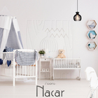 Luminária Pendente Madeira Nacar 18cm 5 Unidades Preto