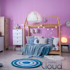 Luminária Pendente Madeira Nuvem 50cm Soquete E27 Infantil Ro