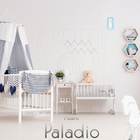 Luminária Pendente Madeira Paladio P E27 Azul Claro Sala