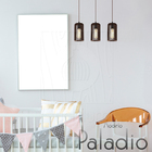 Luminária Pendente Madeira Paladio P E27 Sala 5 Unidades Marr