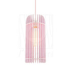 Luminária Pendente Madeira Tubo 35cm Soquete E27 Sala Quarto