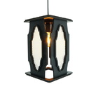 Luminária Pendente Marroquino Preta Grande