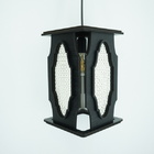 Luminária Pendente Marroquino Preta Grande