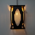 Luminária Pendente Marroquino Preta Grande