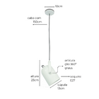 Luminária Pendente Nelle Preta