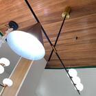 Luminaria Pendente Nitrolux Pr-002 Dourado E Preto 4 Lâmpadas