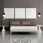 Luminária Pendente Onion P Madeira E27 Preto Moderno