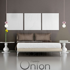 Luminária Pendente Onion P Madeira E27 Rosa Claro Moderno