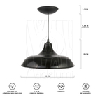 Luminaria Pendente Orbital Decorativo E27 Plástico Cozinha Pr