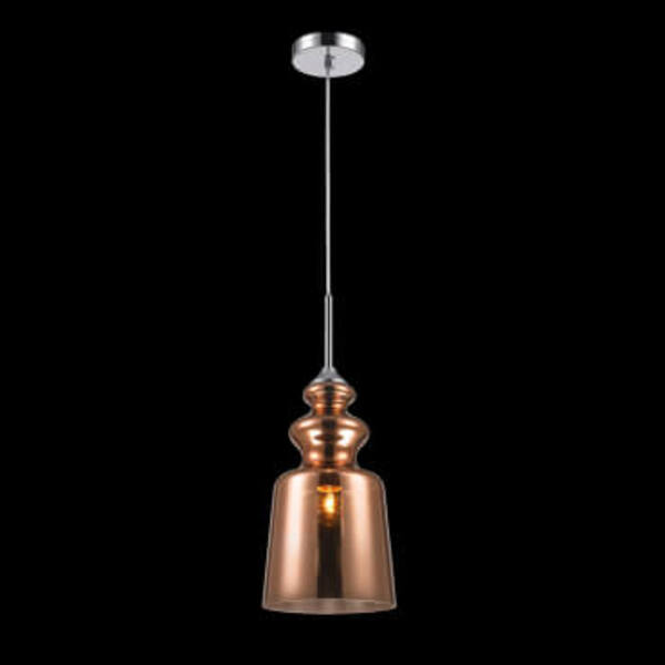 Luminaria Pendente Pe-033 1 Lâmpada 20cm Bronze Itamonte
